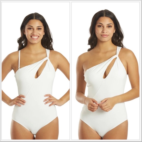 Carmen Marc Valvo Other - MARC CARMEN VALVO SWIMSUIT TWISTED TIDES WITH CUTOUT WHITE ONE PIECE